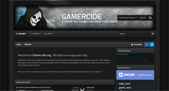 Desktop Screenshot of gamercide.org